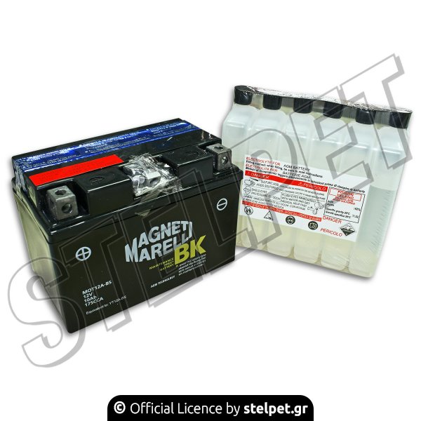 Μπαταρία Magneti Marelli MOT12A-BS 12V 12Ah με υγρά